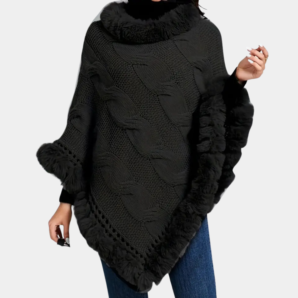 Stilla | Blød Poncho Sjal til Kvinder