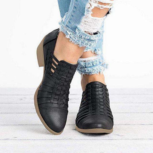 Stilla | Heel Sko Tyk Hæl Lynlås Sandaler