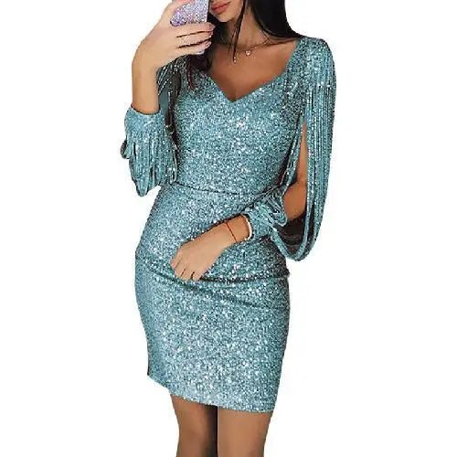 Stilla | Glitter aften kjole