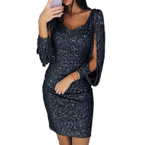 Stilla | Glitter aften kjole