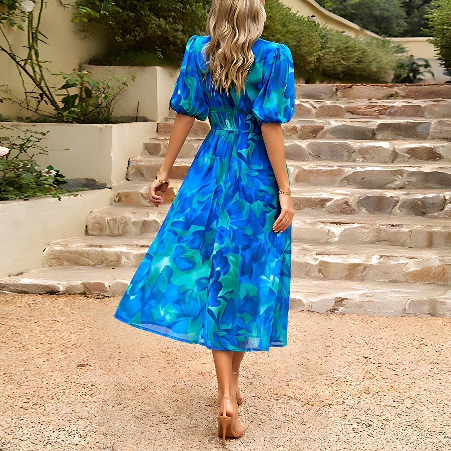 Stilla | Floral Midikjole
