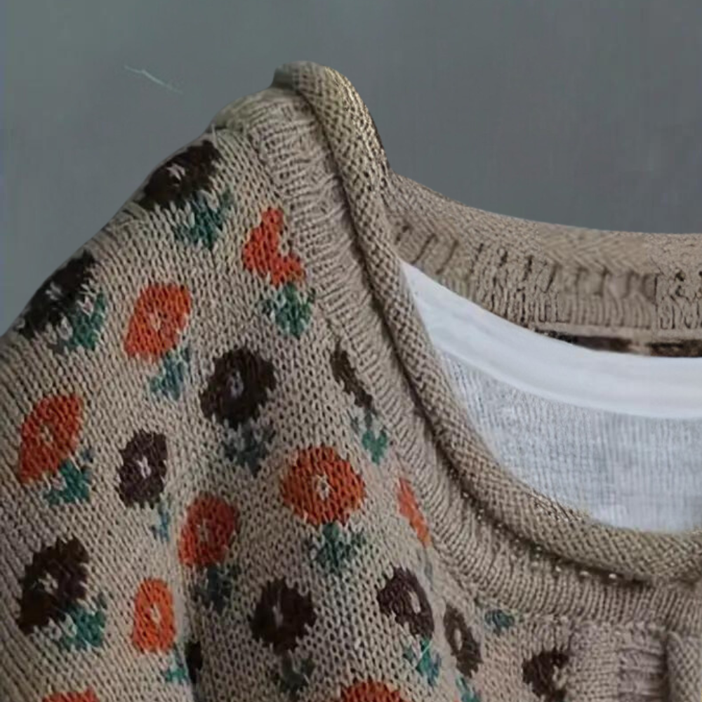 Stilla | Mode Blomstret Cardigan til Kvinder