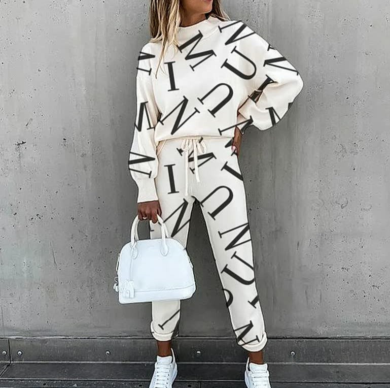 Stilla | Trendig Printed Tracksuit Til Kvinder