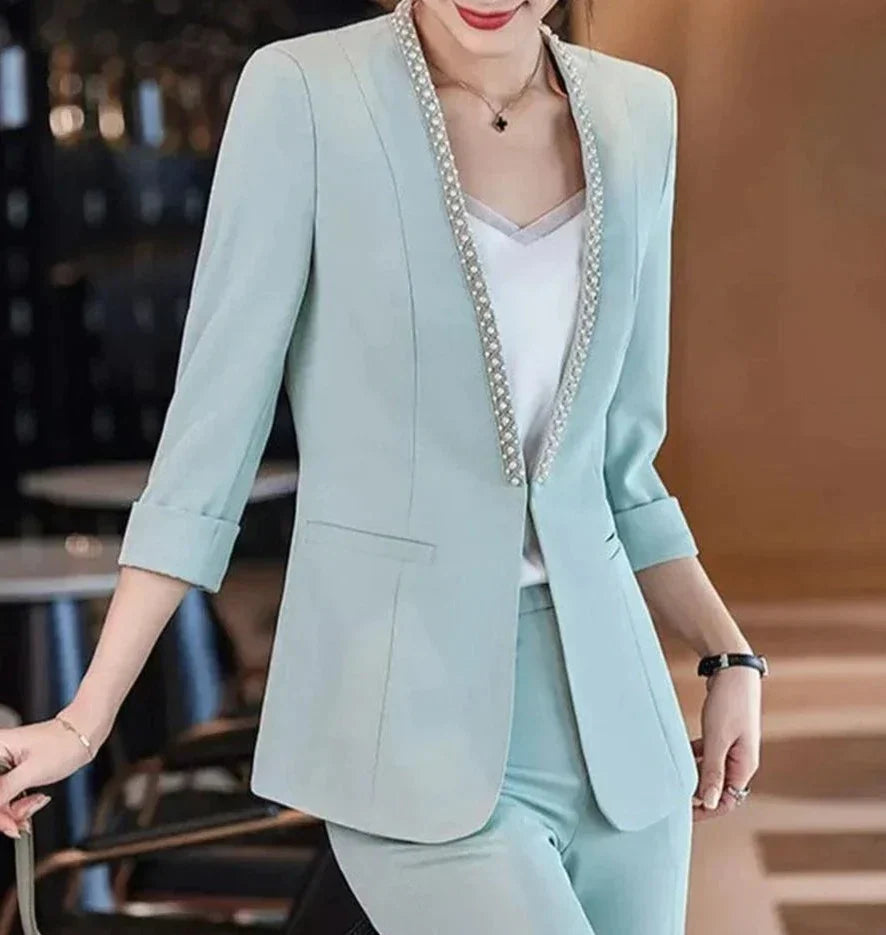 Stilla | Casual Blazer Med Halvlange Ærmer