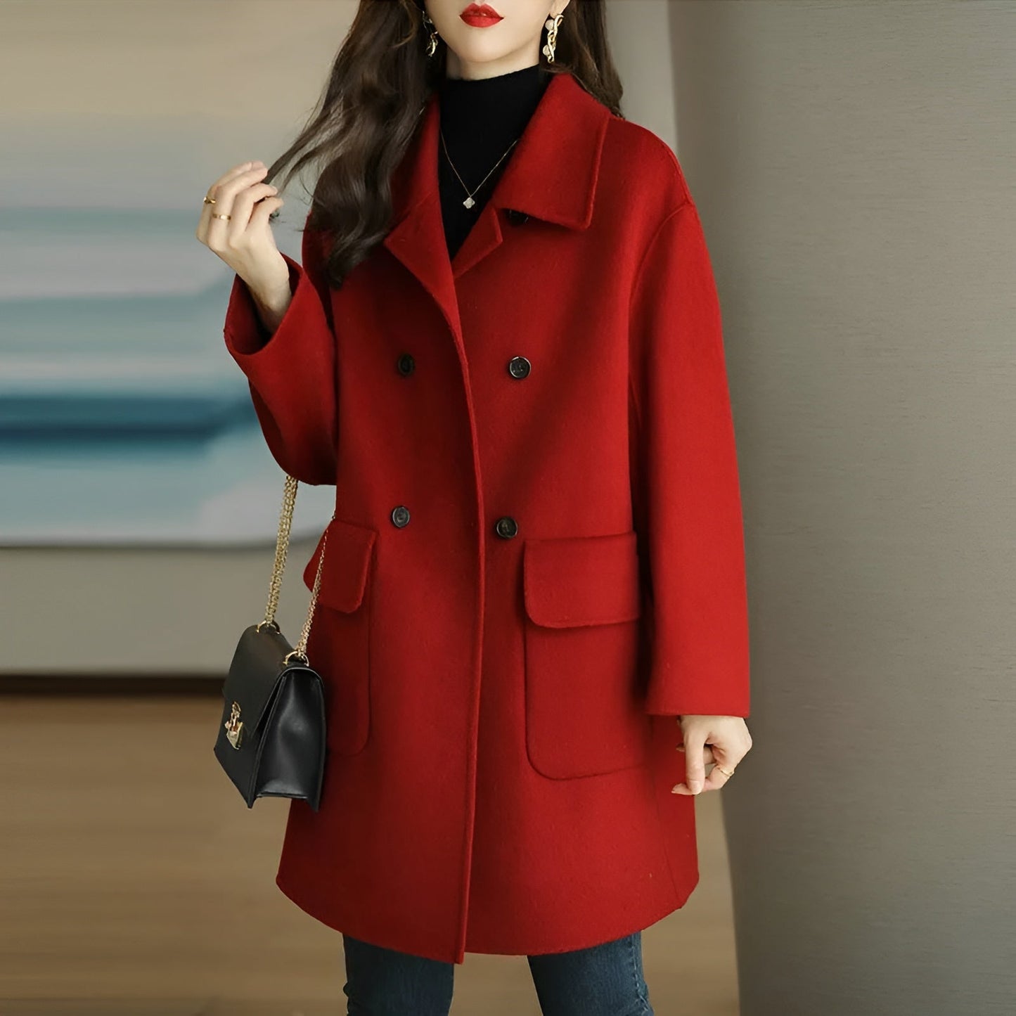 Stilla | Moderigtig Lang Trenchcoat