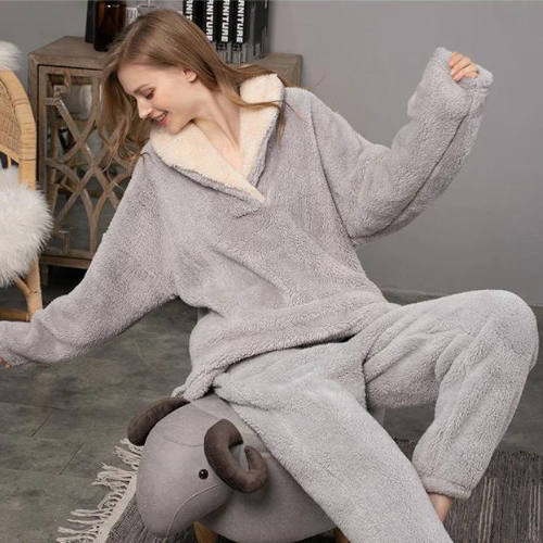 Stilla | Cozy Fleece Pyjamassæt Til Kvinder