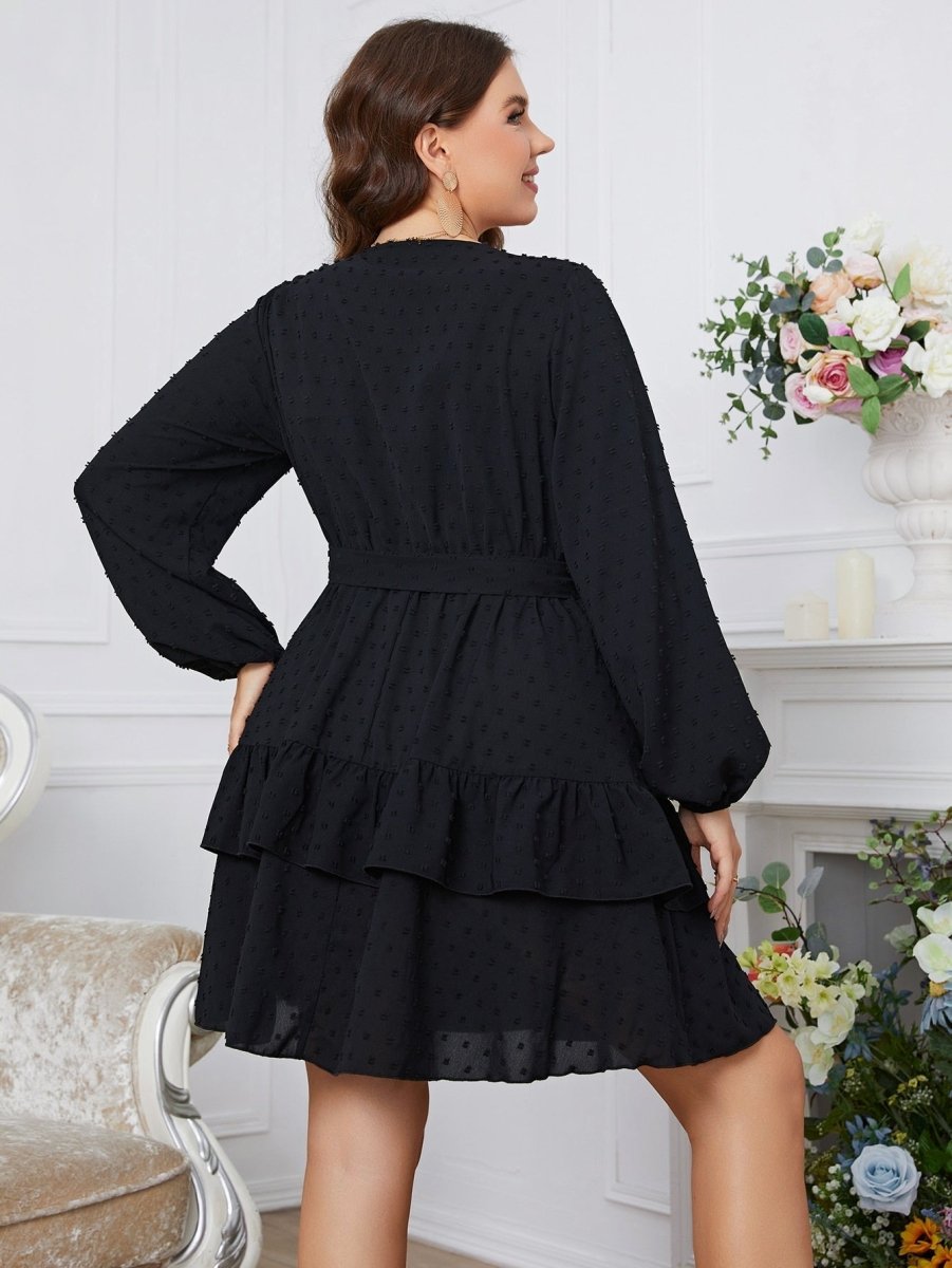 Stilla | Kjole med Ruches - Plus Size