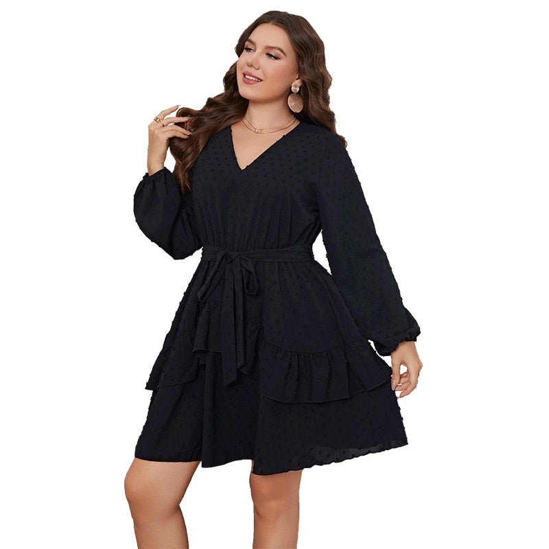Stilla | Kjole med Ruches - Plus Size