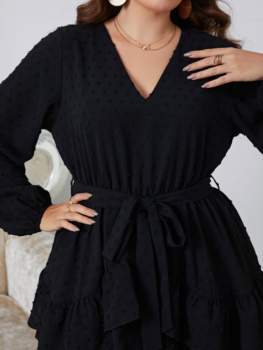 Stilla | Kjole med Ruches - Plus Size