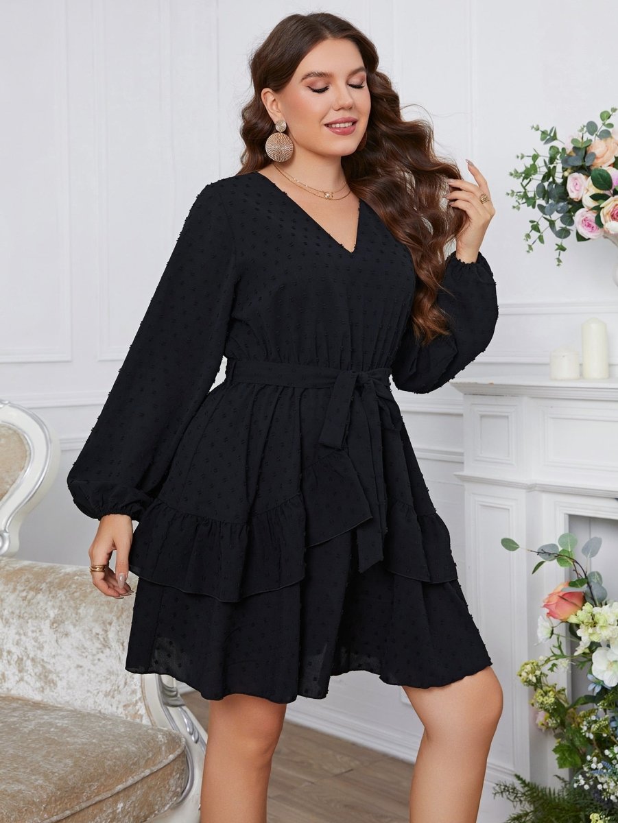 Stilla | Kjole med Ruches - Plus Size