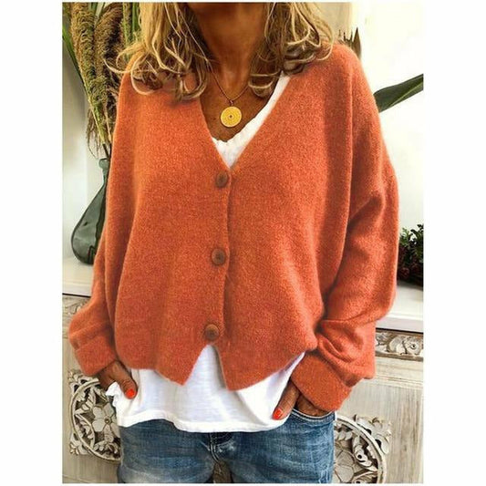 Stilla | Casual V-Hals Cardigan Uldblanding