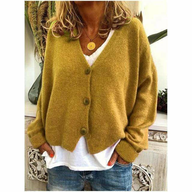Stilla | Casual V-Hals Cardigan Uldblanding
