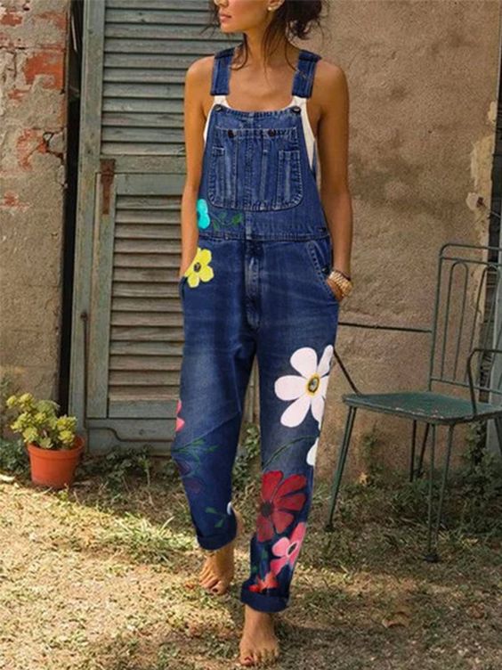 Stilla | Ærmeløs Denim-overall