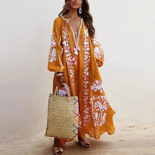 Stilla | Oversized Vintage Print Kjoler