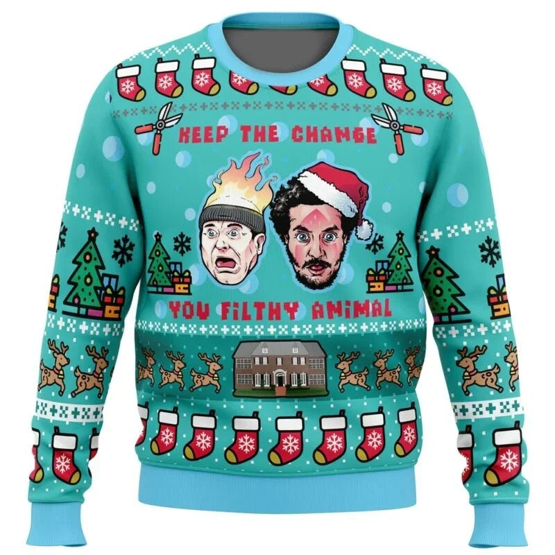 Stilla | Unisex julesweater med anime tryk