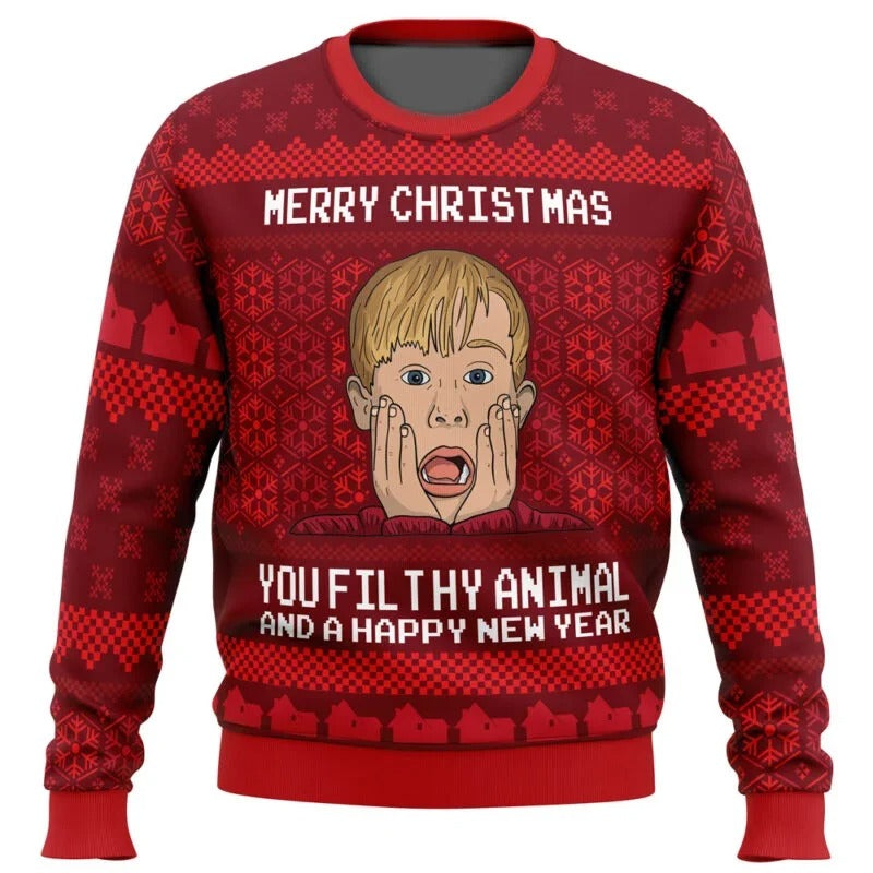 Stilla | Unisex julesweater med anime tryk