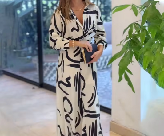 Stilla | Kombineret bredde trykt jumpsuit