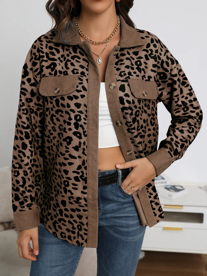 Stilla | Leopardmønster Dame Jakke