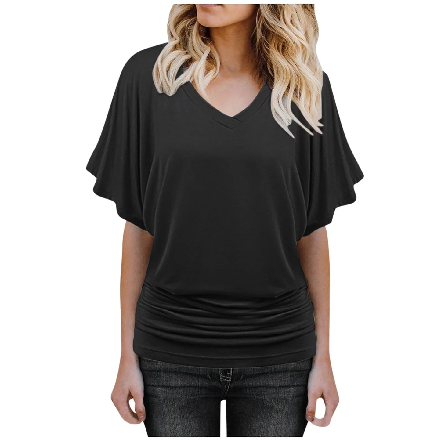 Stilla | Kvinders 2 5xl Flæse Mode Designer T-Shirts (plus Størrelse)