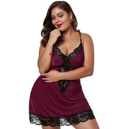 Stilla | Kvinders 6 10xl Mode Designer Satin Lingerie Korte Kjoler (store Størrelser)