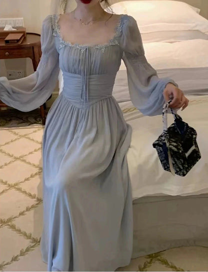 Stilla | Kvindernes Rygfri Mode Designer A-Line Årgang Kjoler (lang)