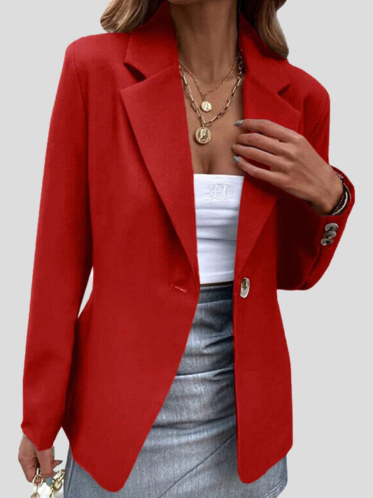 Stilla | Dame Blazere Enkle Revers En Knap Blazere