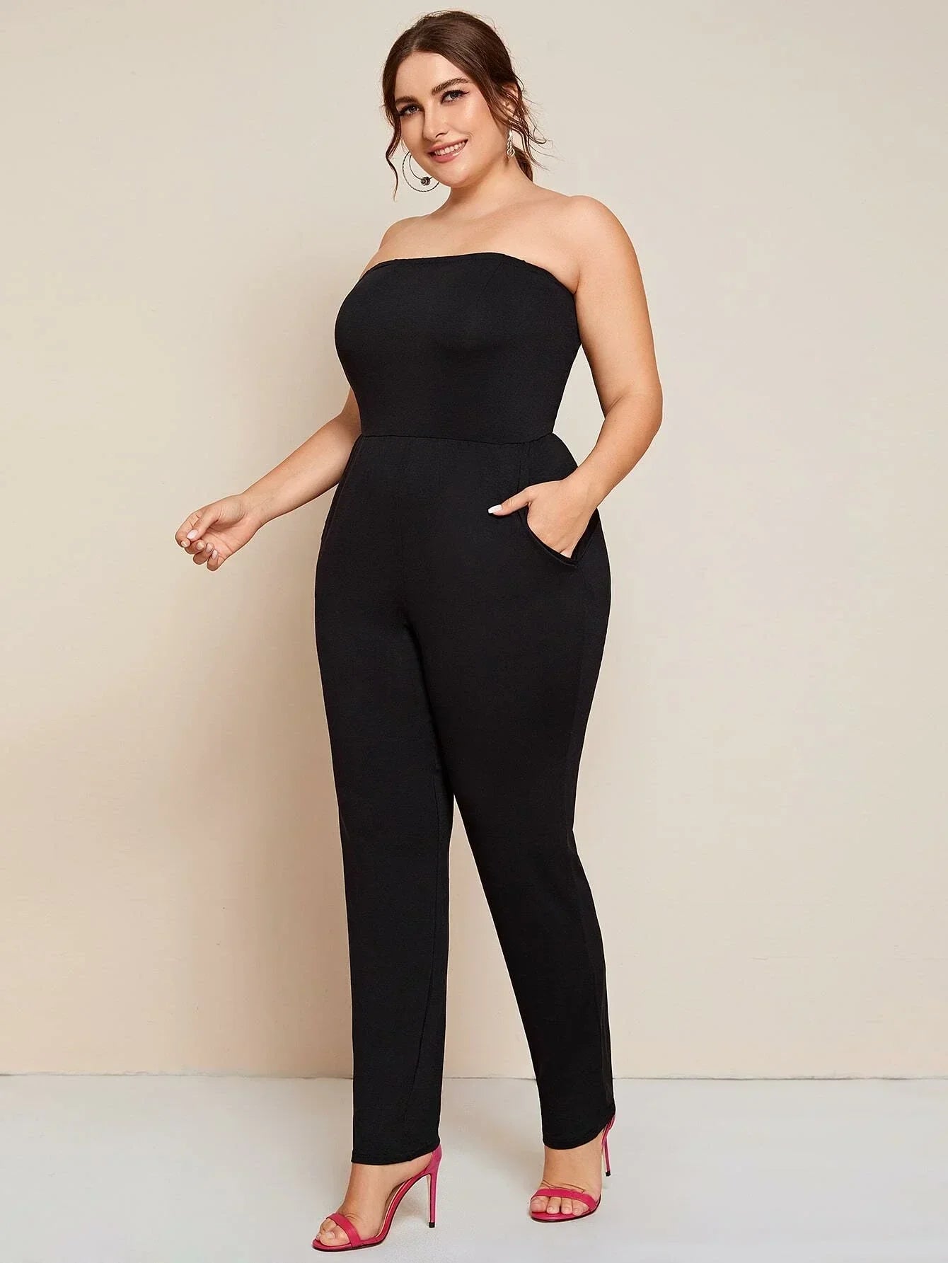 Stilla | Kvinders Bodycon Mode 2 8xl Designer Off Shoulder Jumpsuits (plus Størrelse)