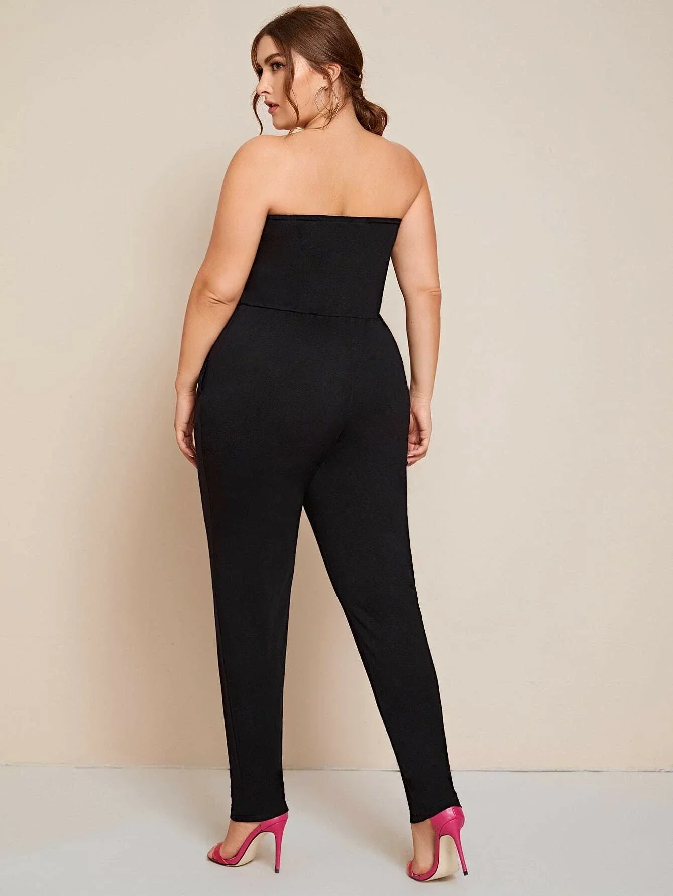 Stilla | Kvinders Bodycon Mode 2 8xl Designer Off Shoulder Jumpsuits (plus Størrelse)