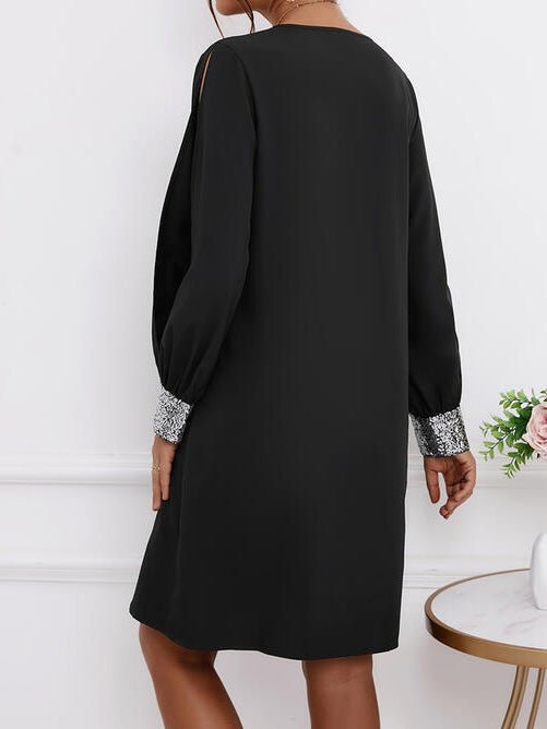 Stilla | Kvinders Kjoler Løs V-hals Hed Diamond Off Shoulder Kjole