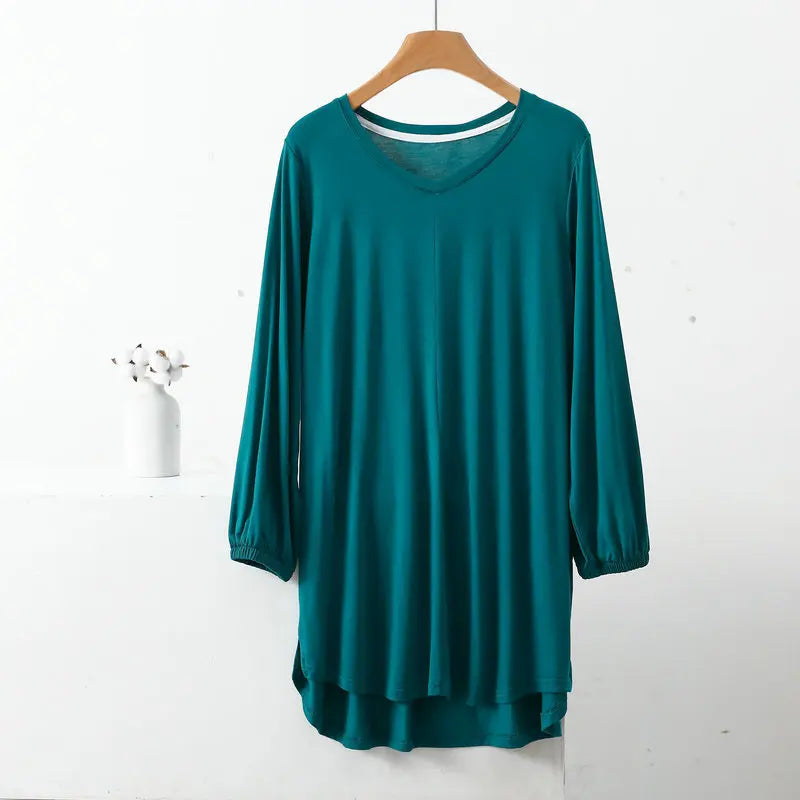 Stilla | Designer 1 8xl Høj Til Lav 3/4 Lange Ærmer Toppe (plus Størrelse)