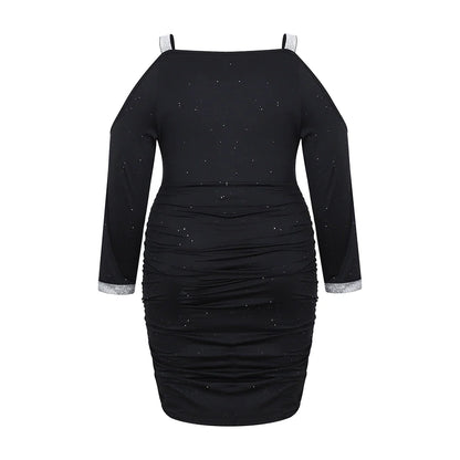 Stilla | Designer 2 6xl Off Shoulder Midi Kjoler (plus Størrelse)