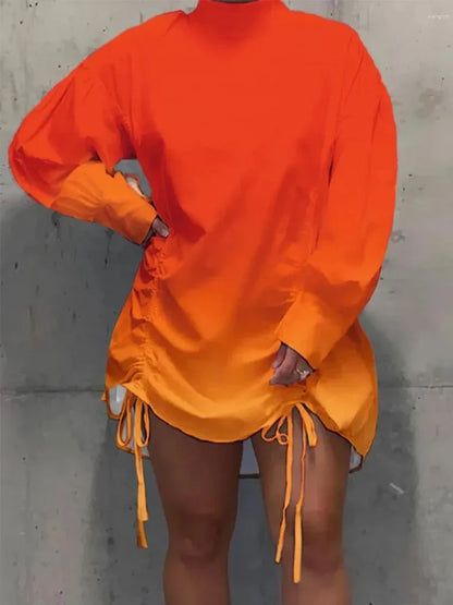 Stilla | Designer 3 5xl Snøre Mini Kjoler (plus Størrelse)