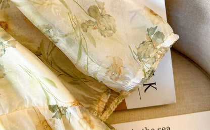 Stilla | Kvinders Blomster 5 10xl A-Linje Mode Designer Midi Kjoler (plus Størrelse)