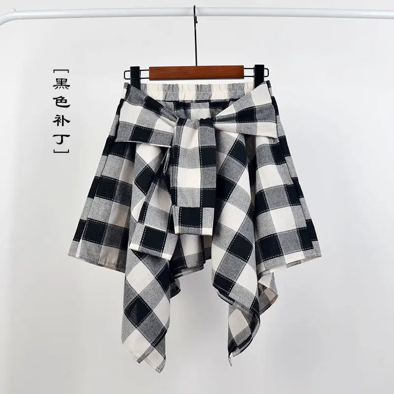 Stilla | Kvinders Høj Talje Flæse Lagdelt Mode Designer Sløjfe Mini Nederdele (kort)