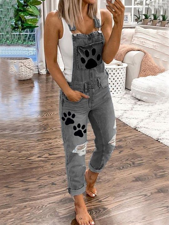 Stilla | Dame Jumpsuits Dyre Potvasket Rivet Denim Jumpsuit