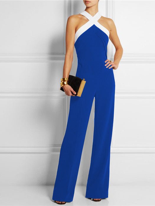 Stilla | Kvinder Jumpsuits Crossover Bare Back Ærmeløs Jumpsuit