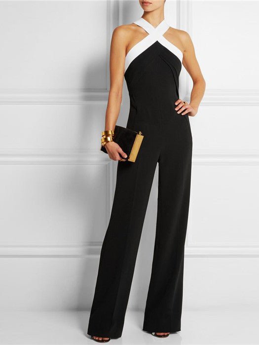 Stilla | Kvinder Jumpsuits Crossover Bare Back Ærmeløs Jumpsuit