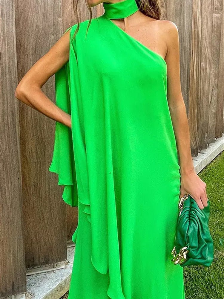 Stilla | Dame Jumpsuits Løse Halterneck Off Shoulder Brede Ben Jumpsuit