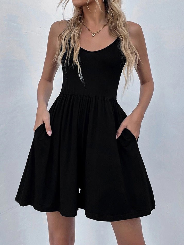 Stilla | Kvinders Jumpsuits Sling Lomme Ærmeløs Jumpsuit