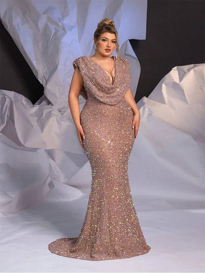 Stilla | Kvinders Havfrue Mode Designer Sequin L 7xl Lange Kjoler (plus Størrelse)