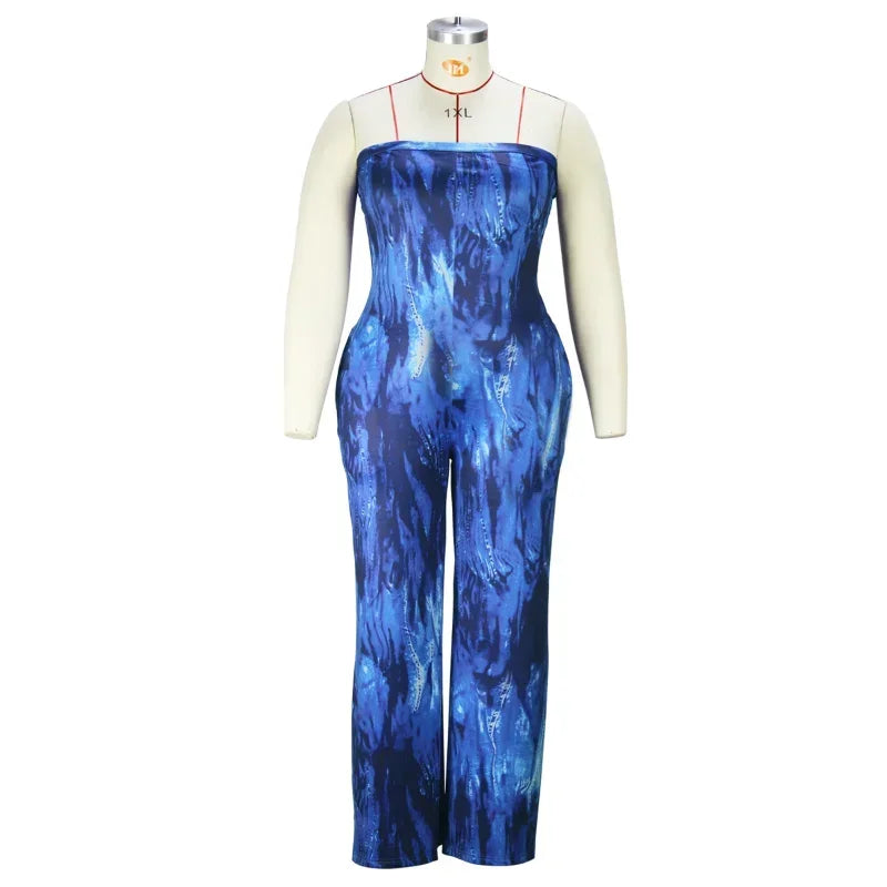 Stilla | Kvinders Off Shoulder 1 4xl Mode Designer Bred Ben Jumpsuits (plus Størrelse)
