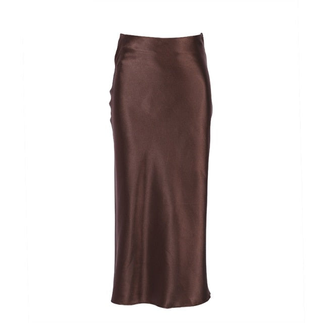 Stilla | Kvinders Kontor Mode Designer Satin Nederdele (midi)