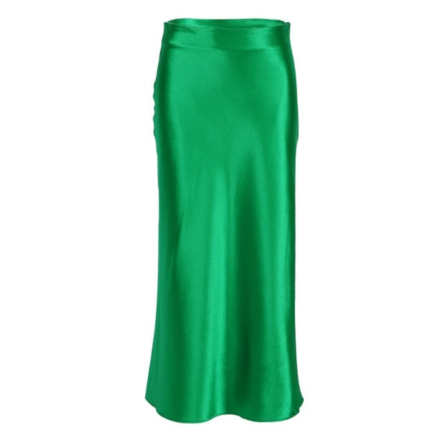 Stilla | Kvinders Kontor Mode Designer Satin Nederdele (midi)