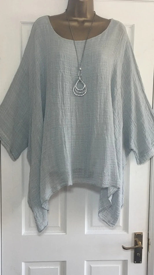 Stilla | Kvinders Flæse Trim 2 6xl Toppe Mode Designer Bluse T-Shirts (plus Størrelse)
