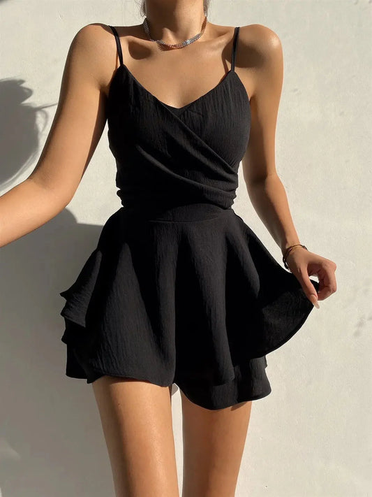 Stilla | Kvindernes Flæsæt Mujer Mode Designer Jumpsuit Rompers