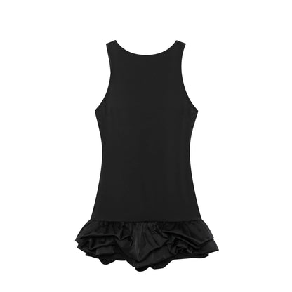 Stilla | Kvinders Rynkede Kant Boble Mode Designer Mini Kjoler (kort)