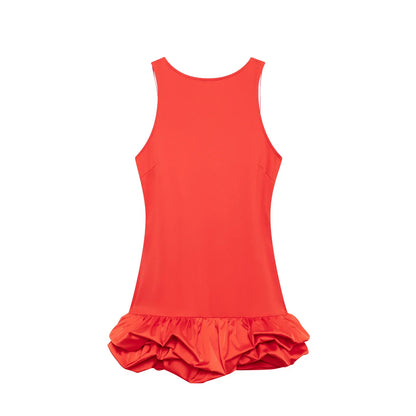 Stilla | Kvinders Rynkede Kant Boble Mode Designer Mini Kjoler (kort)