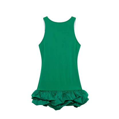 Stilla | Kvinders Rynkede Kant Boble Mode Designer Mini Kjoler (kort)