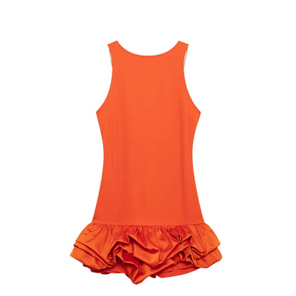 Stilla | Kvinders Rynkede Kant Boble Mode Designer Mini Kjoler (kort)