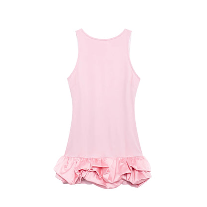 Stilla | Kvinders Rynkede Kant Boble Mode Designer Mini Kjoler (kort)